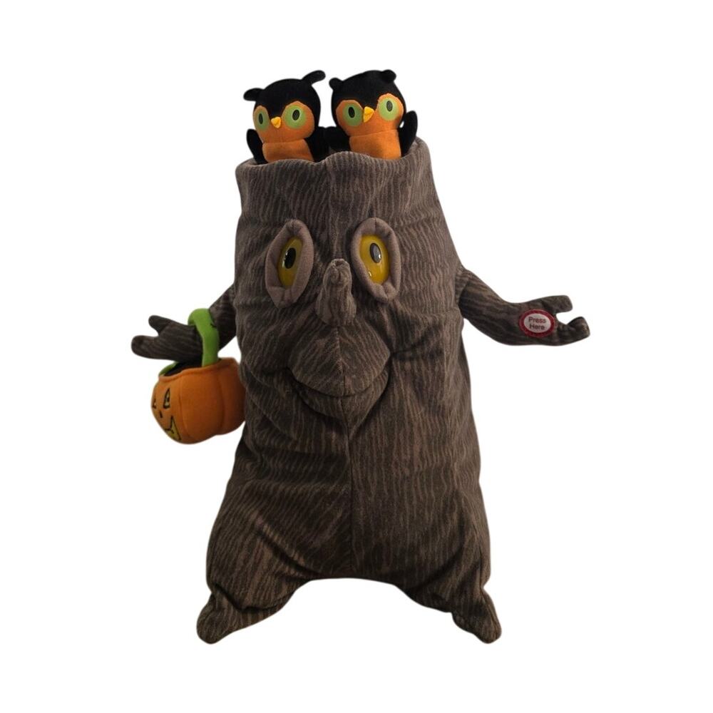 Hallmark Adam's Family Theme Song & Motion Animated Light Up Spooky Owls Tree